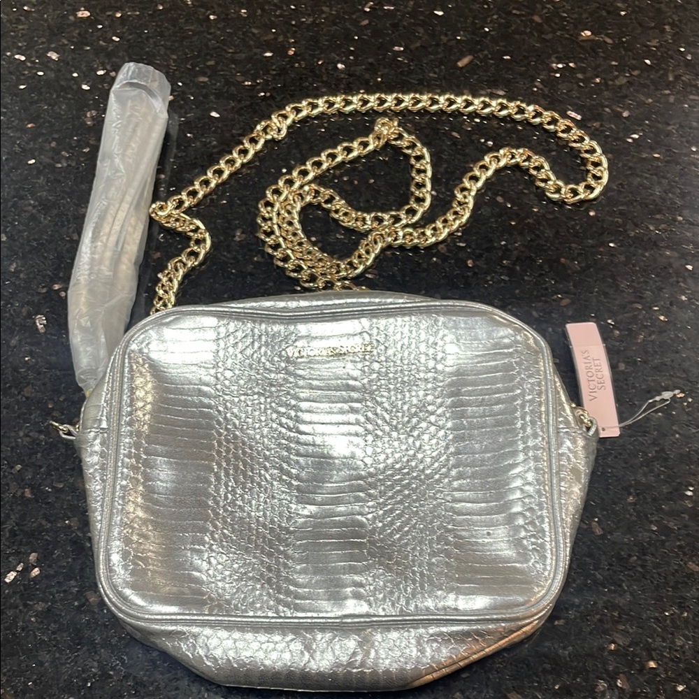 Victoria Secret Crossbody Bag with Gold Chain